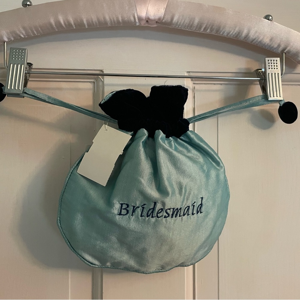 Bridesmaid Blue Satin Bag